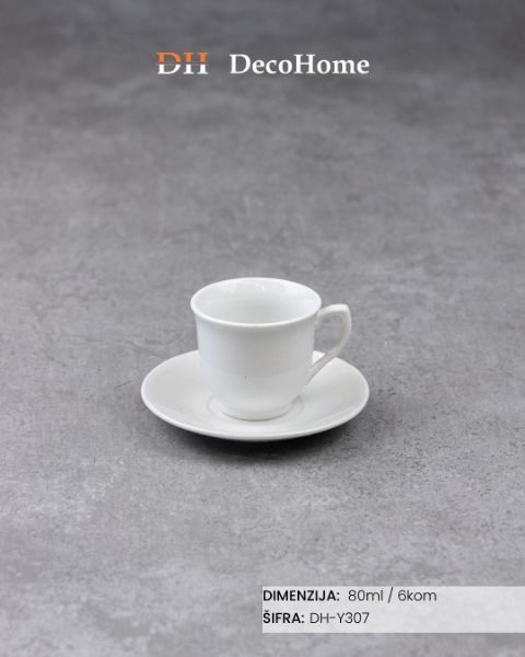 Slika Keramičke šolje / zlatno pakovanje / 6kom - DH-Y307