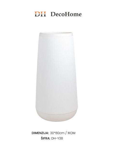 Slika Saksija PVC bela 30*60cm /1Kom - DH-Y308