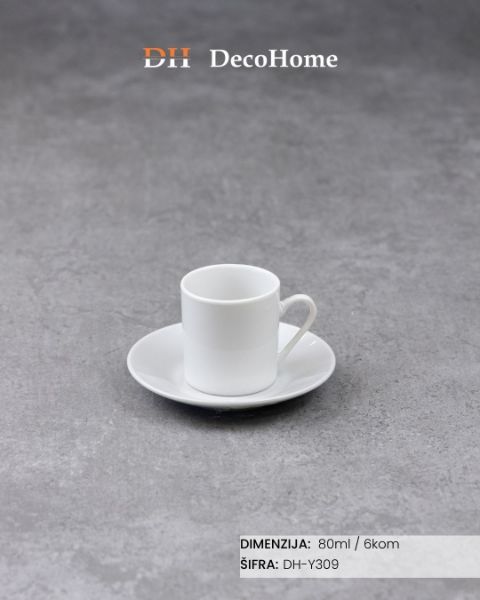 Slika Keramičke šolje / zlatno pakovanje / 6kom - DH-Y309