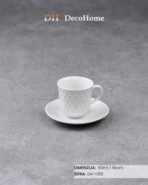 Slika Keramičke šolje / zlatno pakovanje / 6kom - DH-Y310