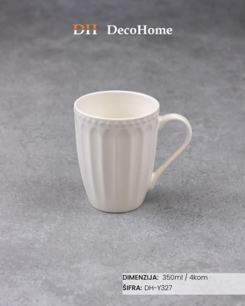 Slika Keramičke šolje za čaj - velike / 4kom - DH-Y327