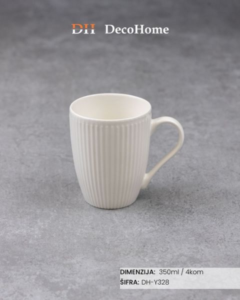 Slika Keramičke šolje za čaj - velike / 4kom - DH-Y328