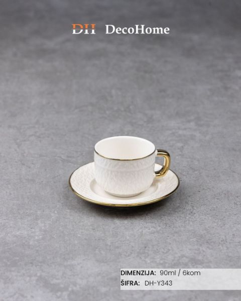 Slika Keramičke šolje 90ml / 6kom - DH-Y343