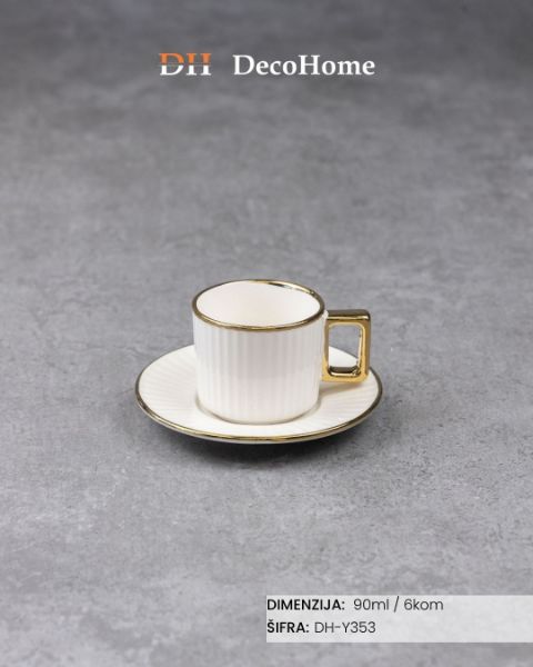 Slika Keramičke šolje 90ml / 6kom - DH-Y353