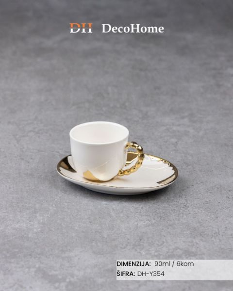 Slika Keramičke šolje 90ml / 6kom - DH-Y354