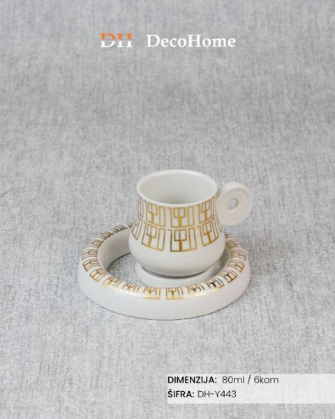 Slika Keramičke šolje 80ml / 6kom - DH-Y443