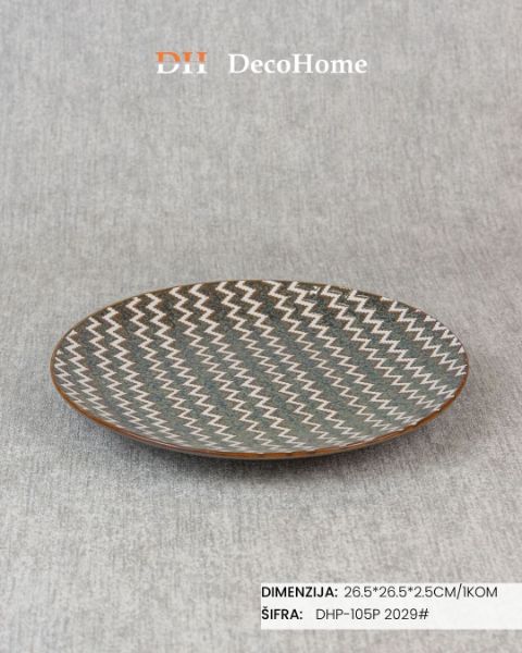 Slika Porcelanki tanjir 26.5*26.5*2.5cm / 1kom - DHP-105P 2029#