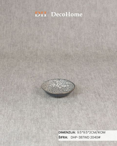 Slika Porcelanski tanjir 9.5*9.5*2cm / 1kom - DHP-387WD 2040#