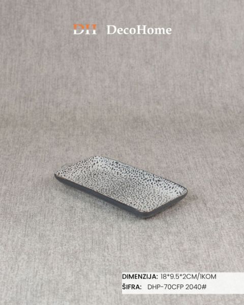 Slika Porcelanski tanjir 18*9.5*2cm / 1kom - DHP-70CFP 2040#