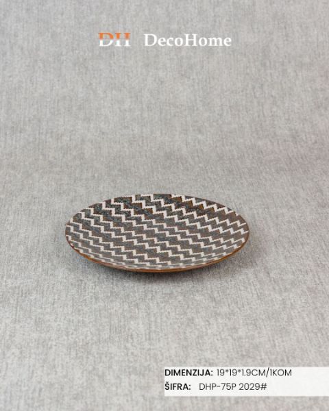Slika Porcelanski tanjir 19*19*1.9cm / 1kom - DHP-75P 2029#