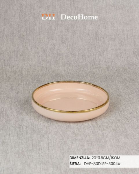 Slika Keramički tanir 20*3,5cm / 1kom - DHP-80DLSP-3004#