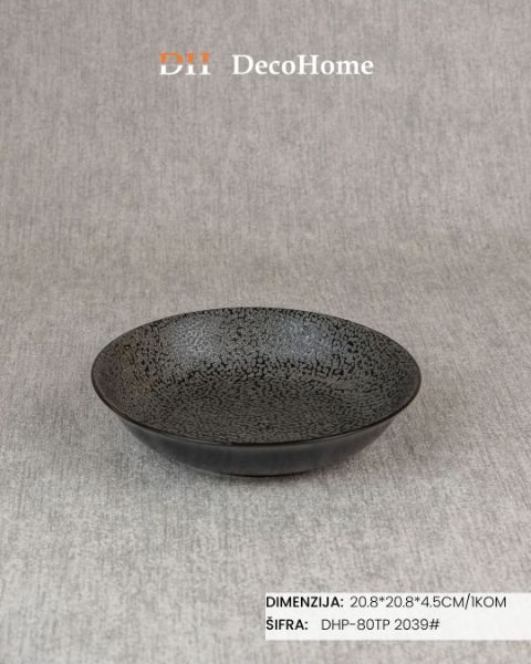 Slika Porcelanski tanjir 20.8*20.8*4.5cm / 1kom - DHP-80TP 2039#