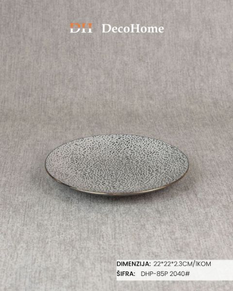 Slika Porcelanski tanjir 22*22*2.3cm / 1kom - DHP-85P 2040#