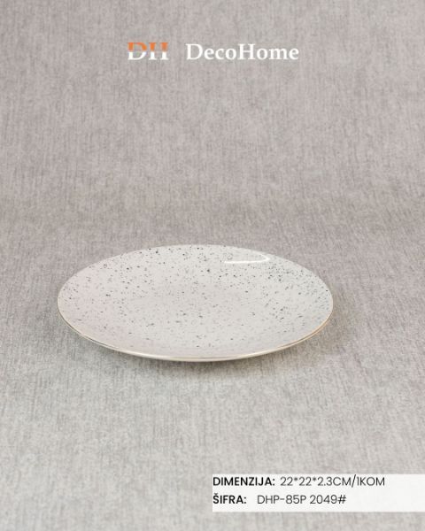 Slika Porcelanski tanjir 22*22*2,3 / 1kom - DHP-85P 2049#