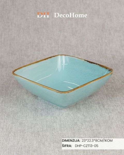 Slika Porcelanska činija 23*22.3*8cm / 1kom - DHP-CZT13-05