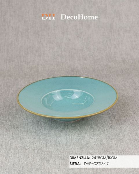 Slika Porcelanski tanjir 24*6cm / 1kom - DHP-CZT13-17