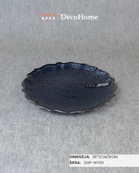 Slika Stakleni tanjir 28*2cm / 1kom - DHP-WY011