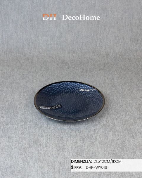 Slika Stakleni tanjir 21,5*2cm / 1kom -DHP-WY016