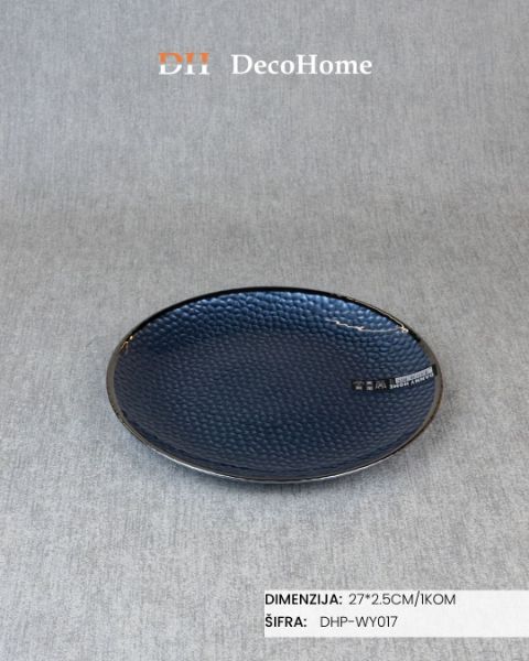 Slika Stakleni tanjir 27,5*2,5cm / 1kom - DHP-WY017