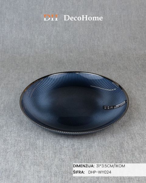 Slika Stakleni tanjir 31*3.5cm / 1kom - DHP-WY024