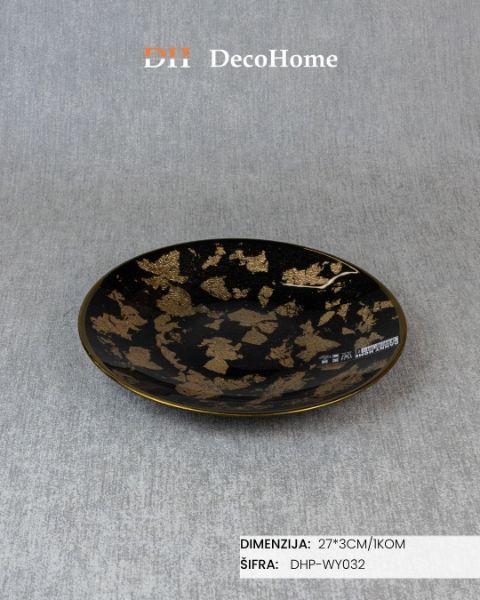 Slika Stakleni tanjir 27*3cm / 1kom - DHP-WY032