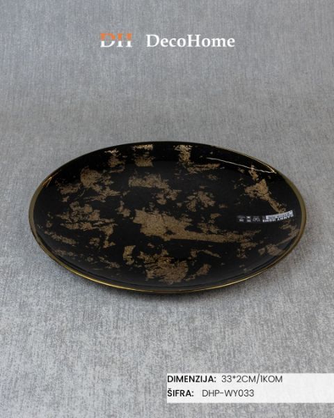 Slika Stakleni tanjir 33*2cm / 1kom - DHP-WY033