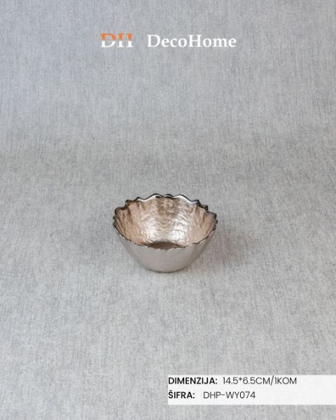 Slika Staklena činija 14,5*6,5cm / 1kom - DHP-WY074