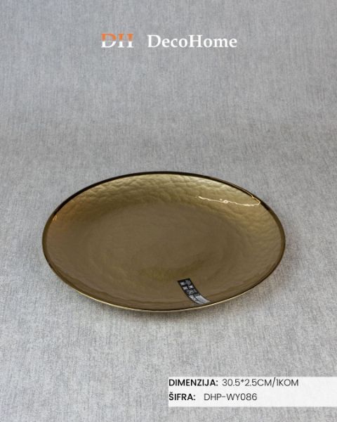 Slika Stakleni tanjir 30,5*2,5cm / 1kom - DHP-WY086