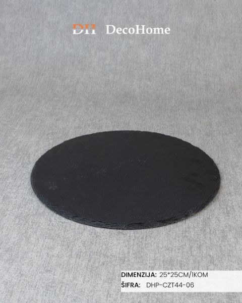 Slika Kamena plata za serviranje 25*25cm / 1kom - DHP-CZT44-06