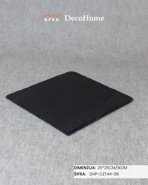 Slika Kamena plata za serviranje 25*25cm / 1kom - DHP-CZT44-08