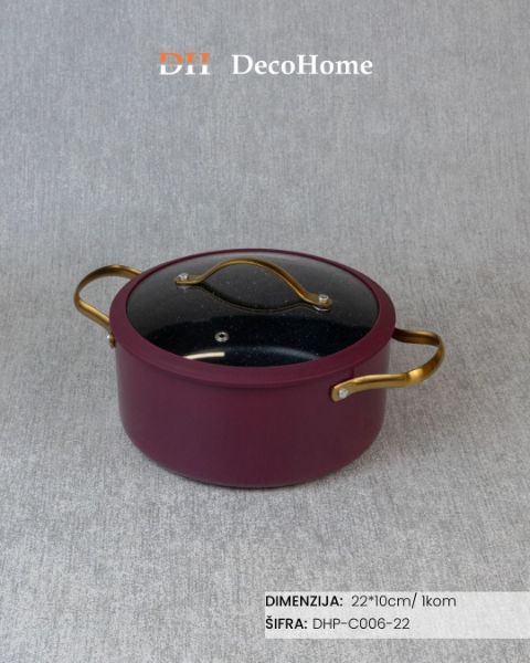 Slika Šerpa ljubičasta 22*10cm 3,6l / 1kom - DHP-C006-22