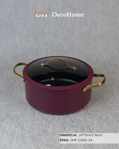 Slika Šerpa ljubičasta 24*10,5cm 4,5l / 1kom - DHP-C006-24