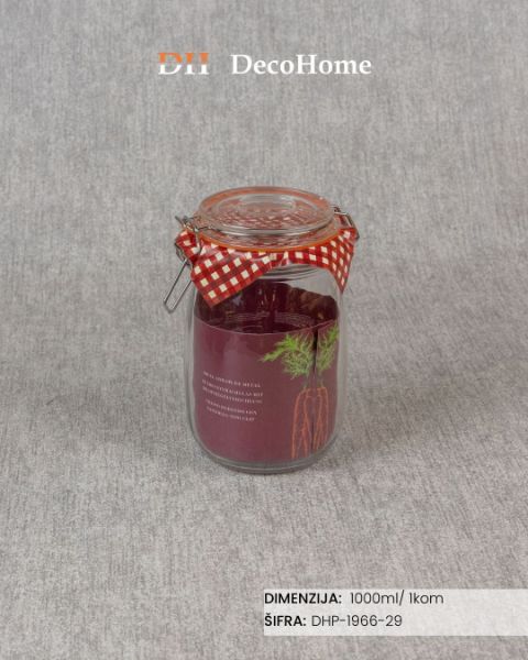 Slika Staklena tegla 1l / 1kom - DHP-1966-29