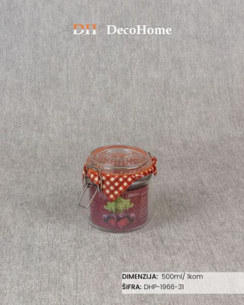 Slika Staklena tegla 500ml / 1kom - DHP-1966-31