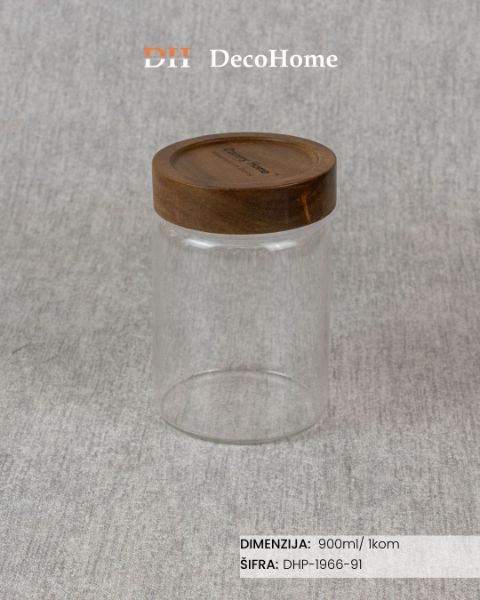 Slika Saklena tegla 900ml / 1kom - DHP-1966-91