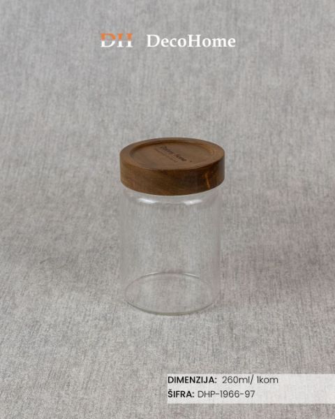 Slika Staklena tegla 260ml / 1kom - DHP-1966-97