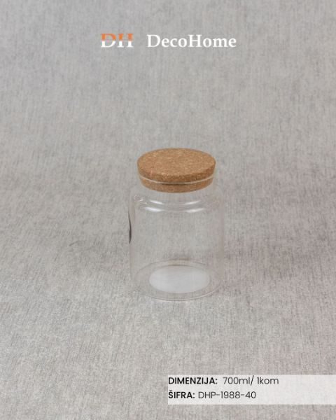 Slika Staklena tegla 700ml / 1kom - DHP-1988-40