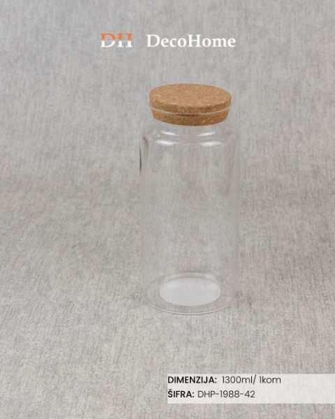 Slika Staklena tegla 1300ml / 1kom - DHP-1988-42
