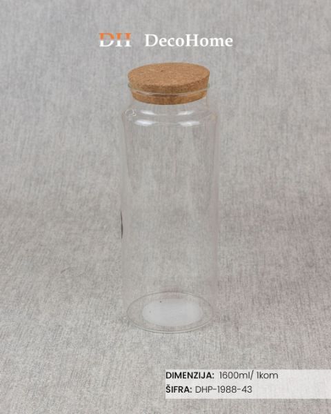 Slika Staklena tegla 1.6l / 1kom - DHP-1988-43