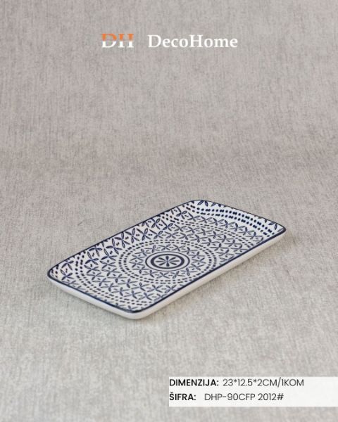 Slika Porcelanski tanjir 23*12.5*2cm / 1kom - DHP-90CFP 2012#