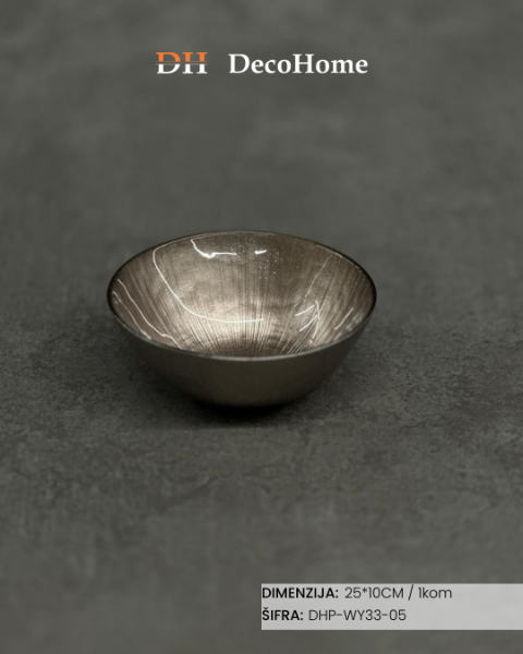 Slika Staklena činija 25*10cm / 1kom - DHP-WY33-05