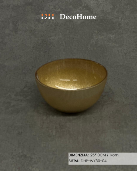 Slika Staklena činija 25*10cm / 1 kom - DHP-WY30-04