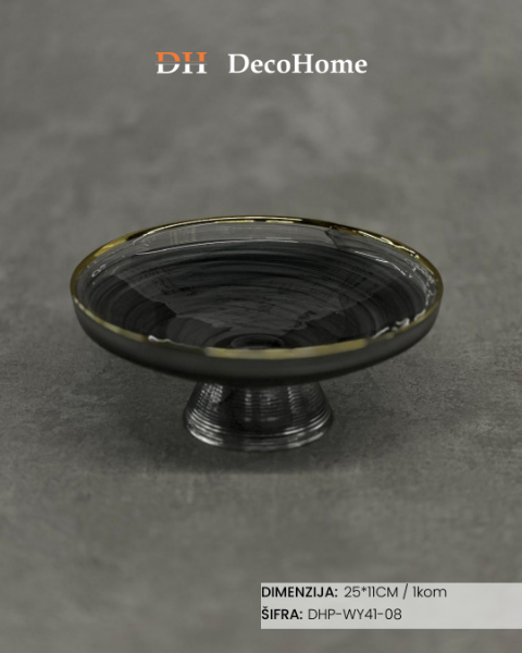 Slika Staklena činija 25*11cm / 1kom - DHP-WY41-08