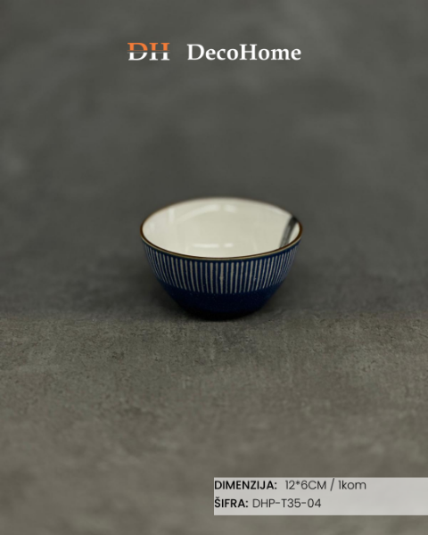 Slika Porcelanska činija 12*6cm / 1kom - DHP-T35-04
