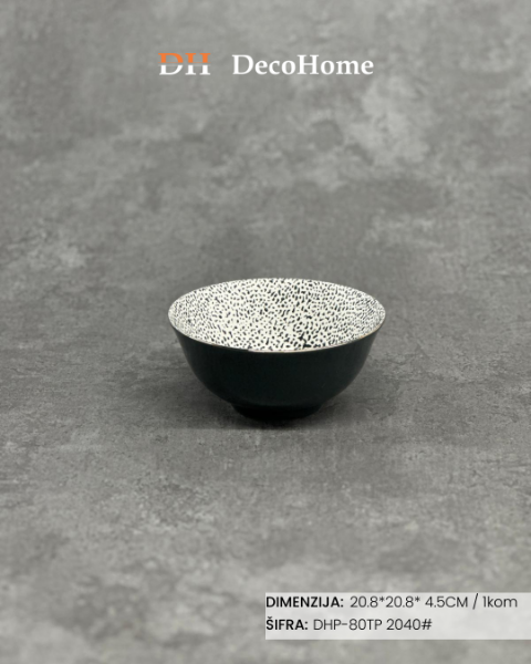 Slika Porcelanski tanjir 20.8*20.8*4.5cm / 1kom - DHP-80TP 2040#