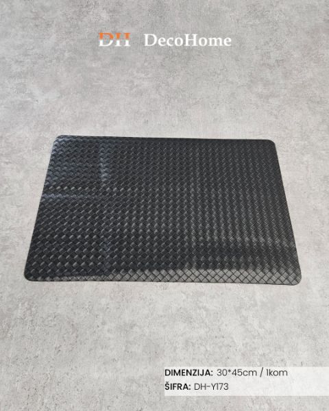 Slika Kožni podmetač za tanjire crni 30*45cm / 1kom - DH-Y173