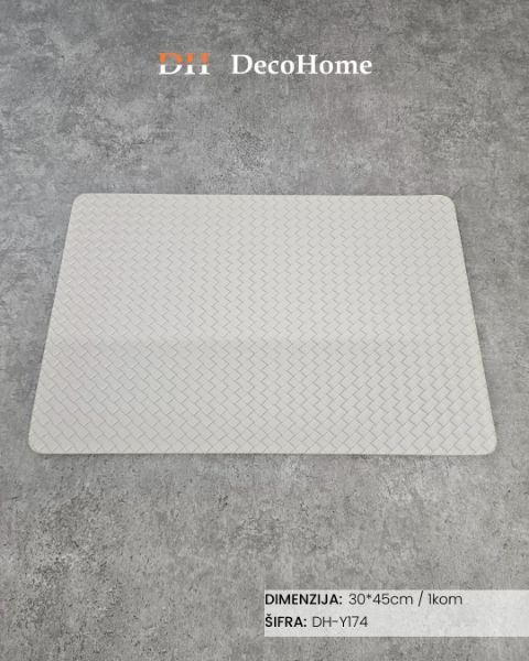 Slika Kožni podmetač za tanjire bež 30*45cm / 1kom - DH-Y174
