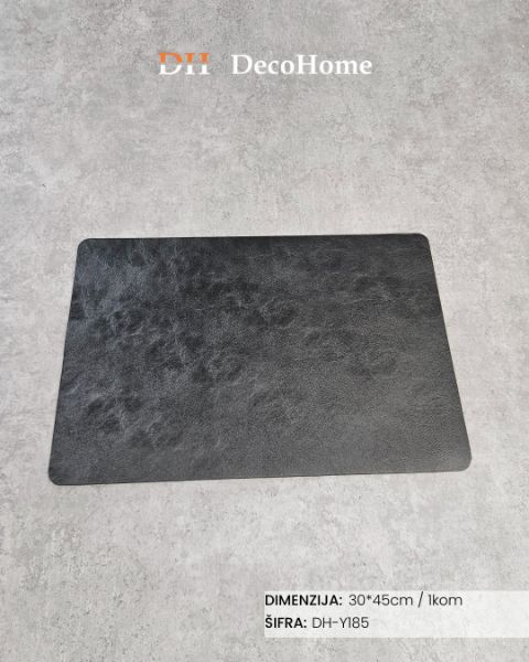 Slika Kožni podmetač za tanjire tamno braon 30*45cm / 1kom - DH-Y185