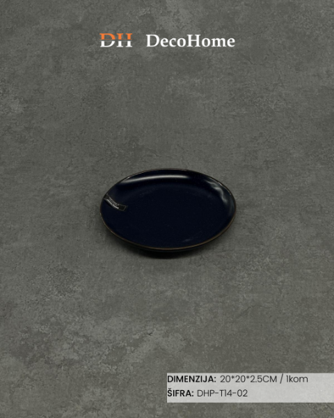Slika Porcelanski tanji 20*20*2.5cm / 1kom - DHP-T14-02
