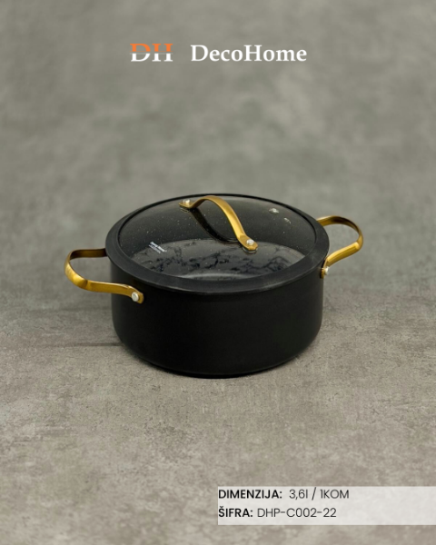 Slika Šerpa crna 3,6l / 1kom - DHP-C002-22